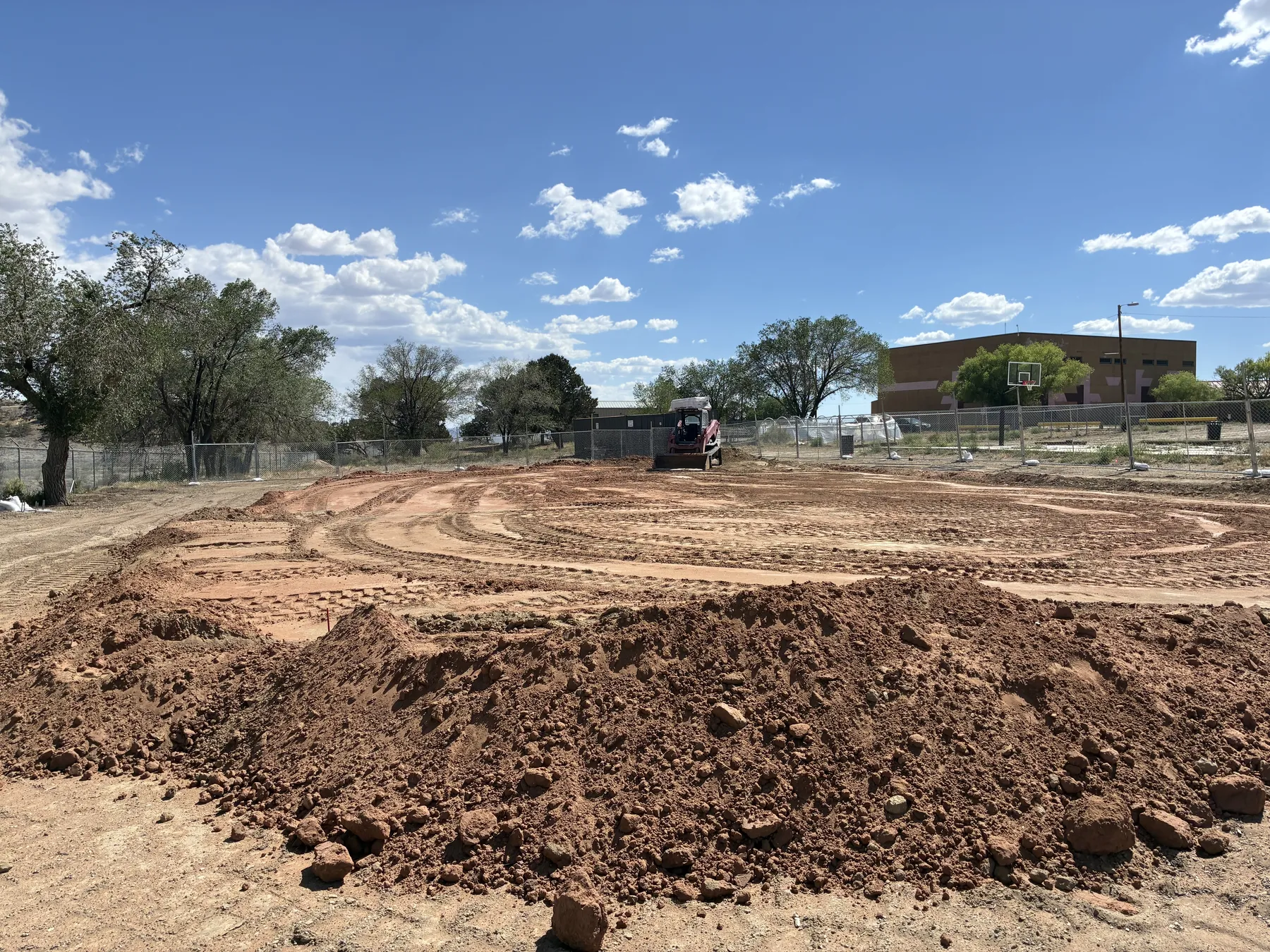 Site work underway at the Borrego Pass Community School playground